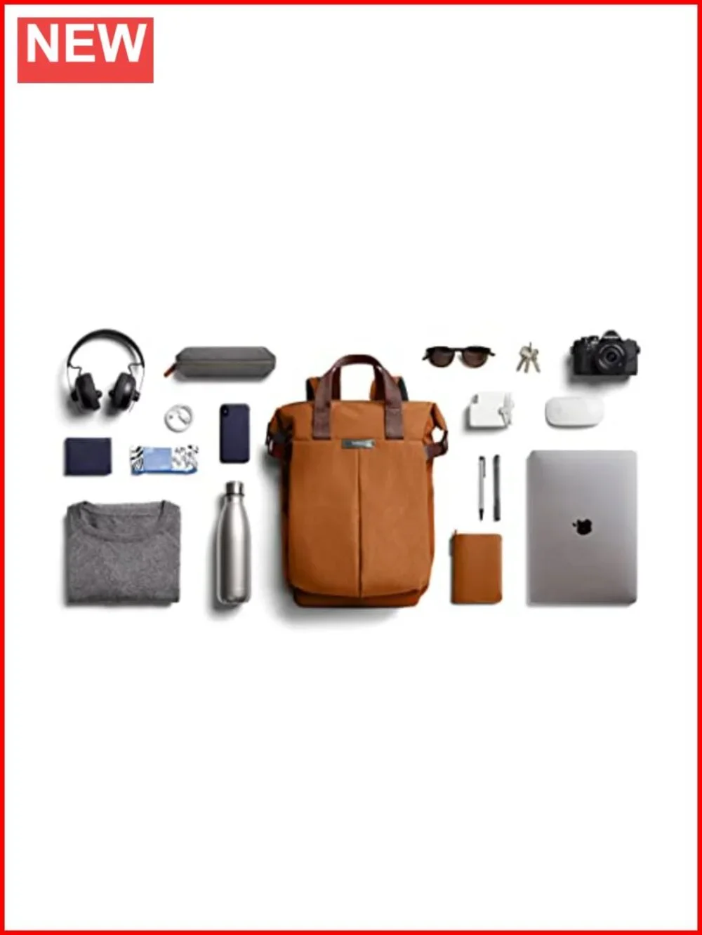 20L Convertible Laptop Backpack Tote Water-Resistant Woven